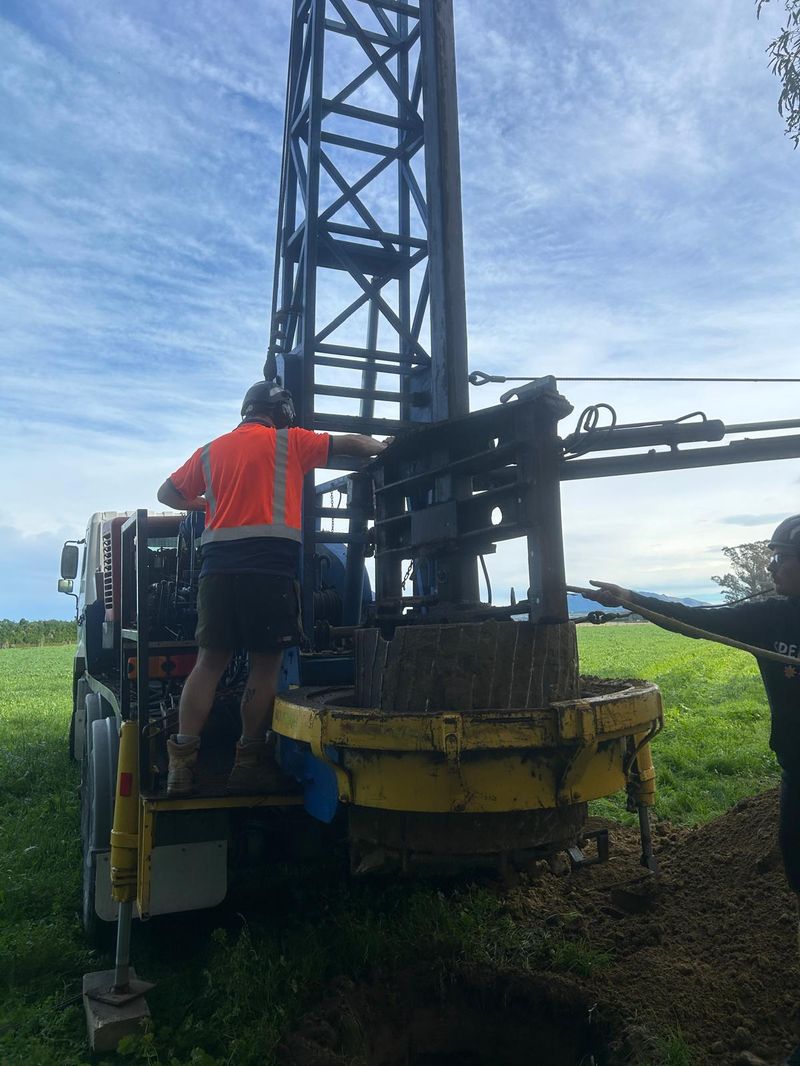 Drill head in operation
