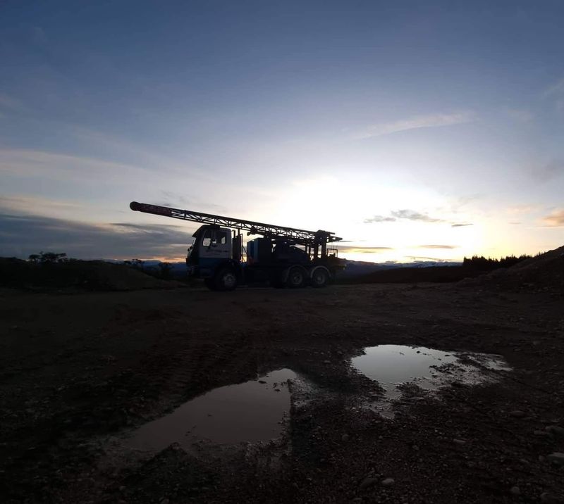 Rig at dusk