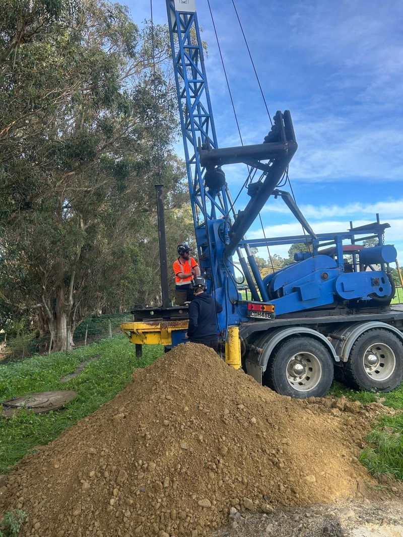 Drilling rig on site